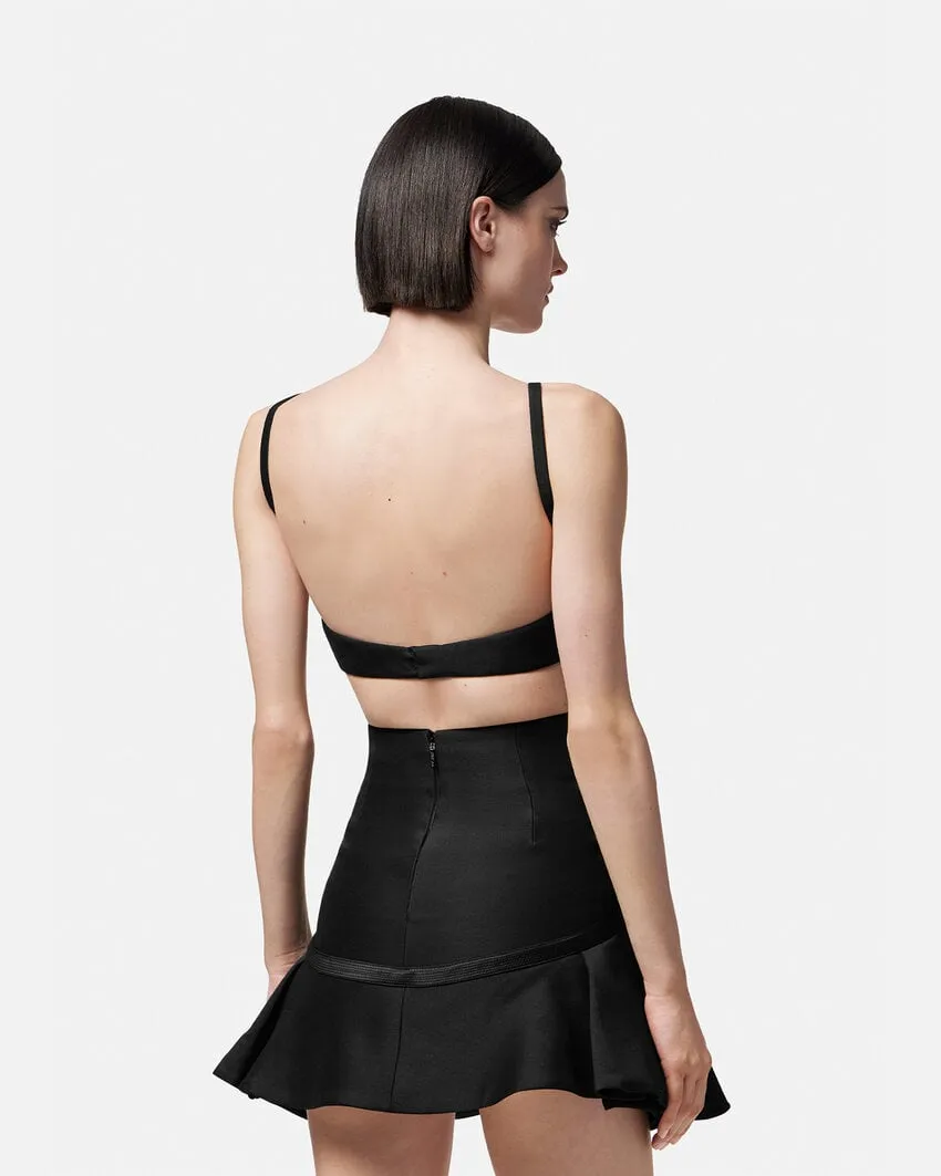 Pleated Bustier Top