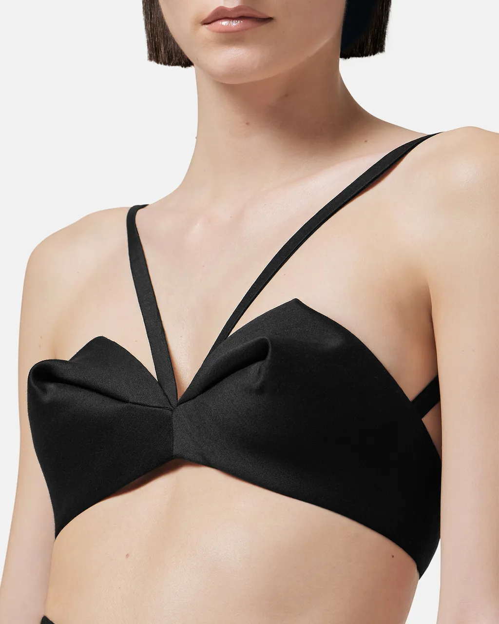 Pleated Bustier Top