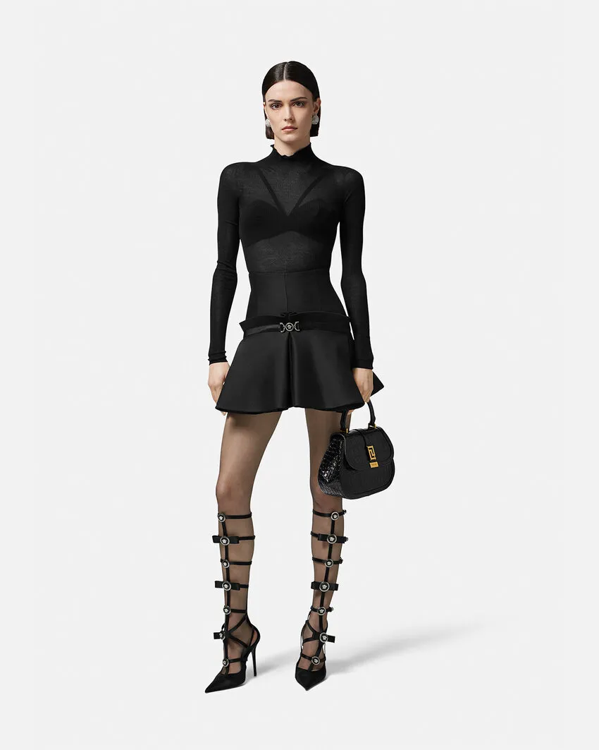 Pleated Bustier Top