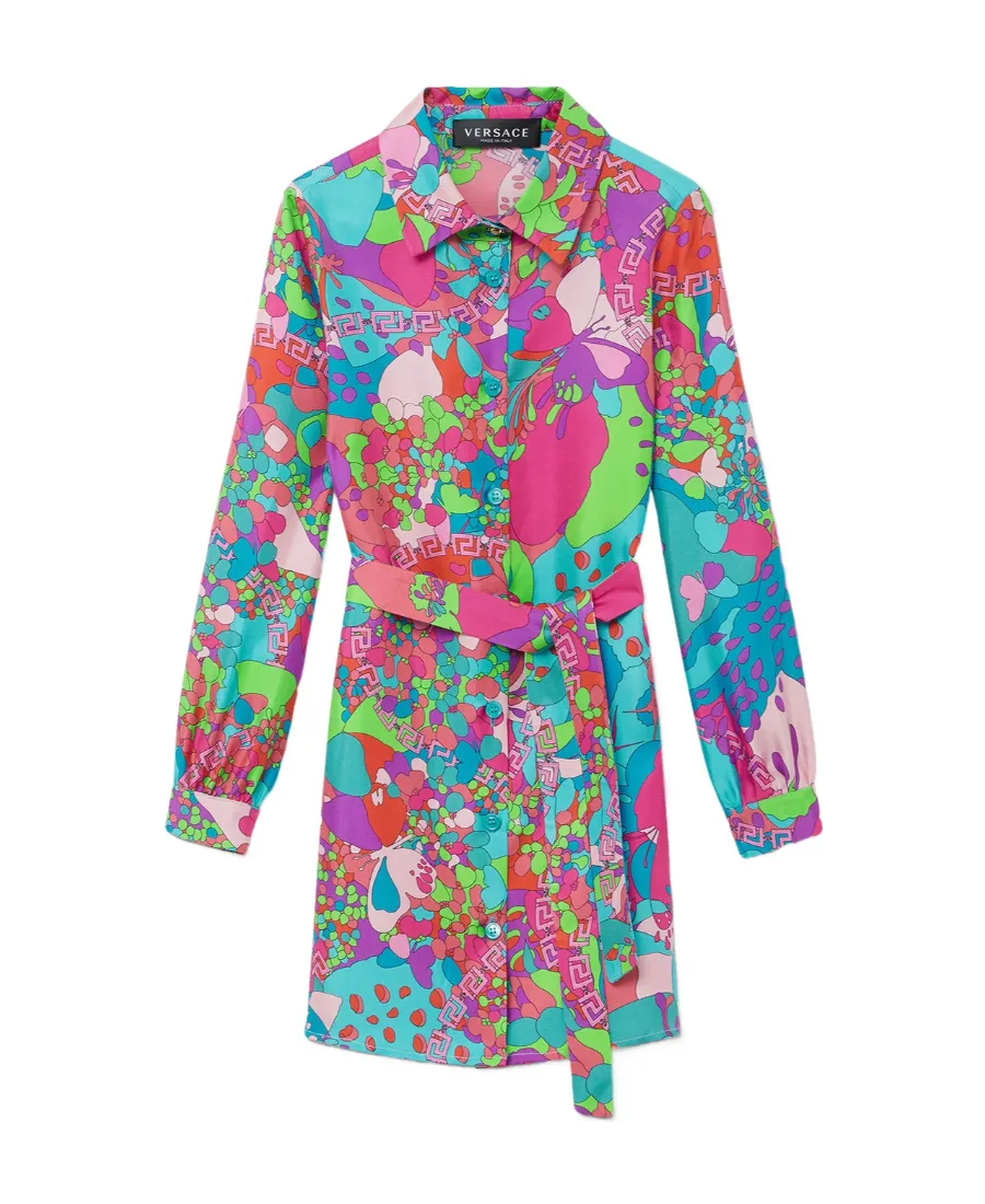 Floral Summer Flared Hem Dress