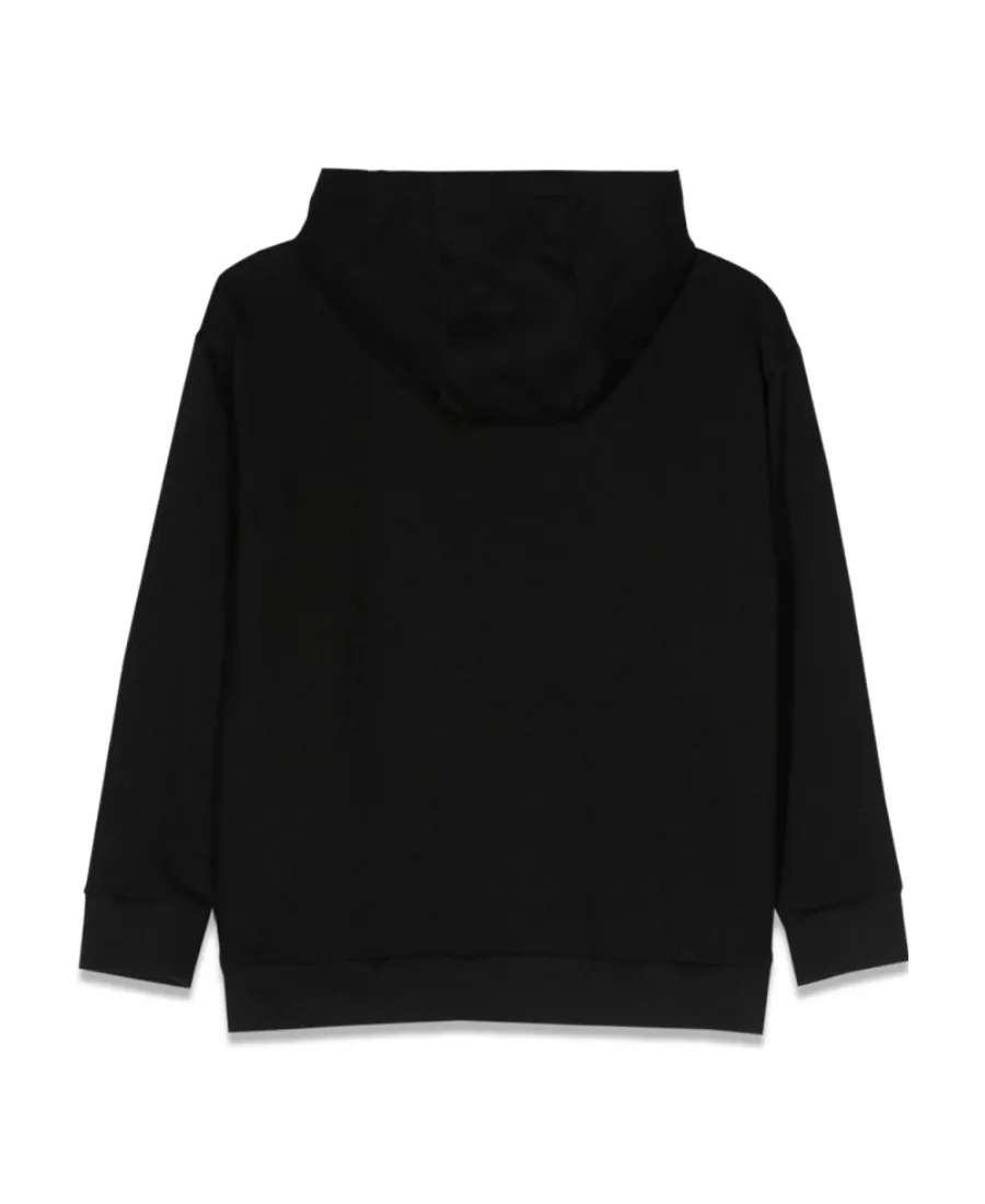 Logo Embellished Long Sleeved Hoodie