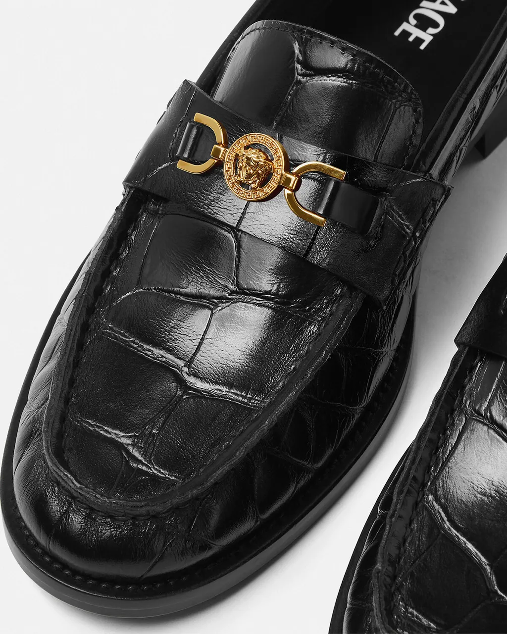 Medusa '95 Embossed Slip-On Loafers