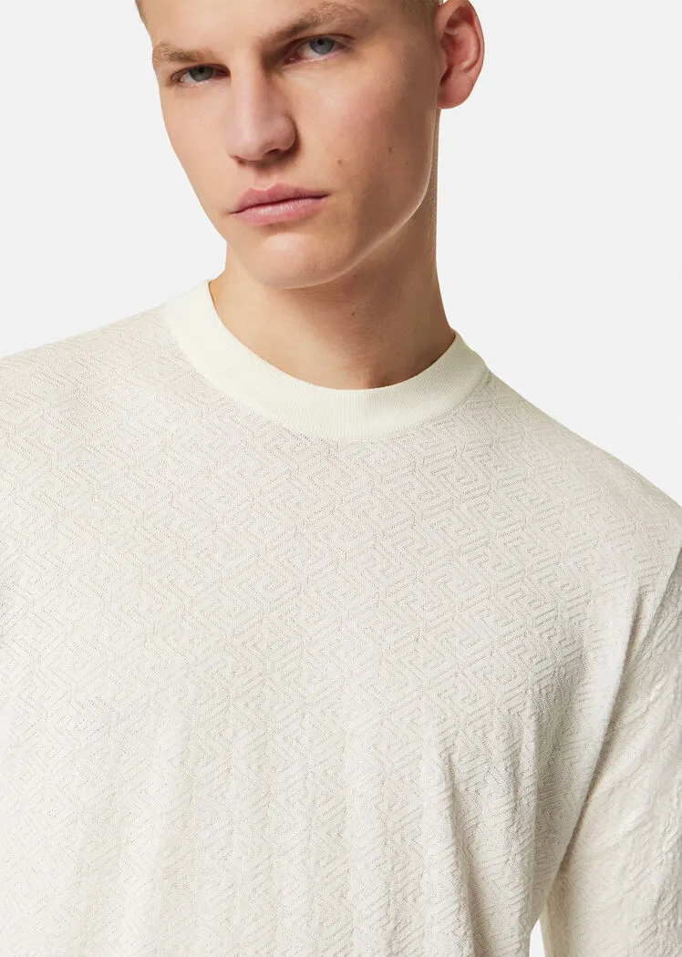 La Greca Cotton-Silk Jumper