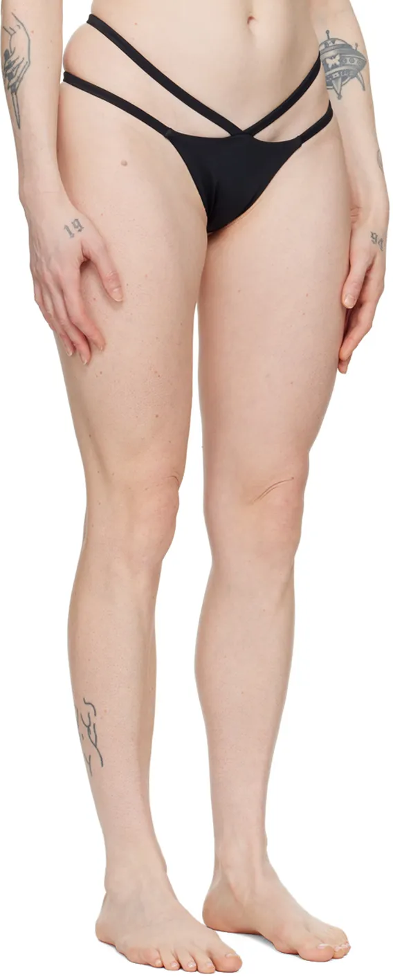 Medusa-Plaque Stretched Bikini Bottoms