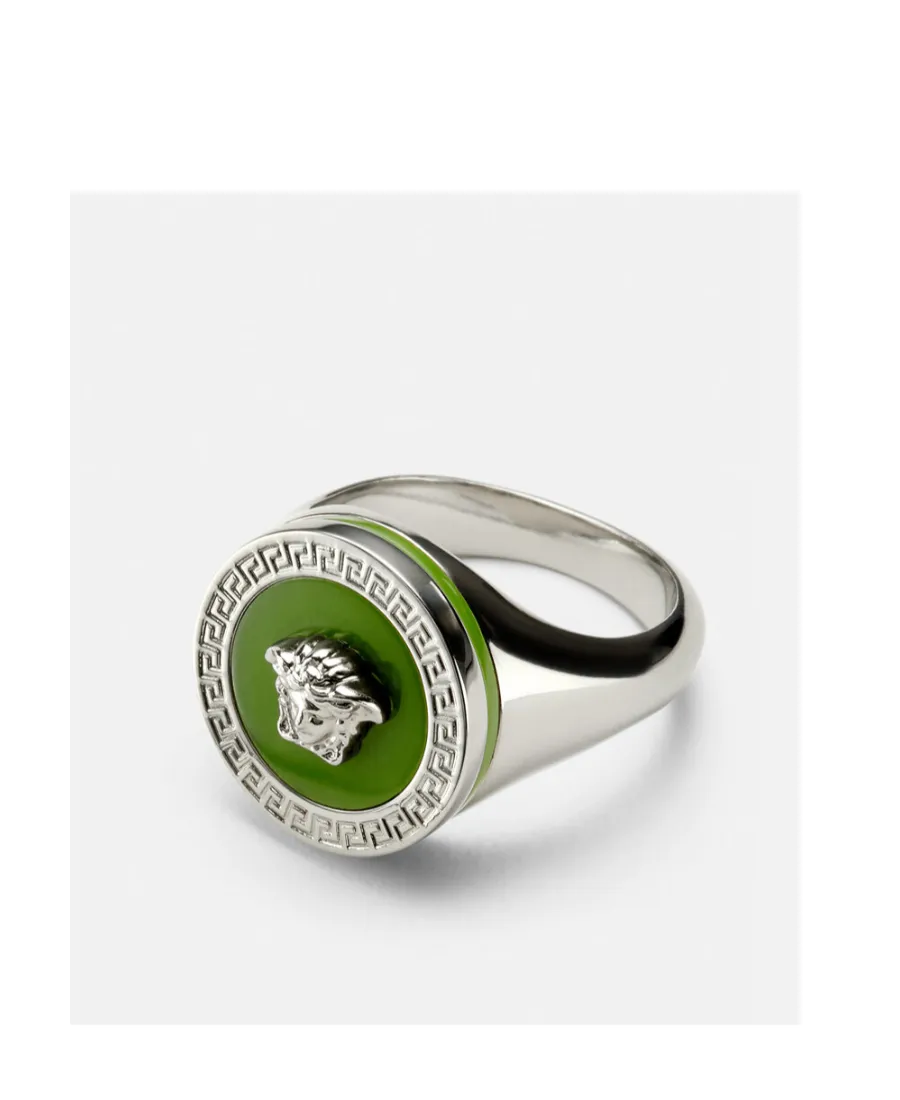 Enamel Medusa Ring