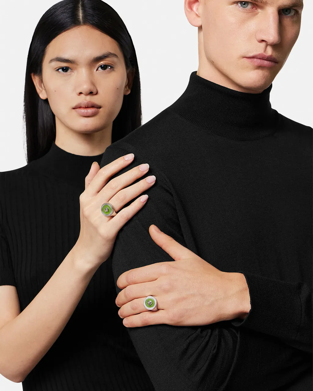 Enamel Medusa Ring