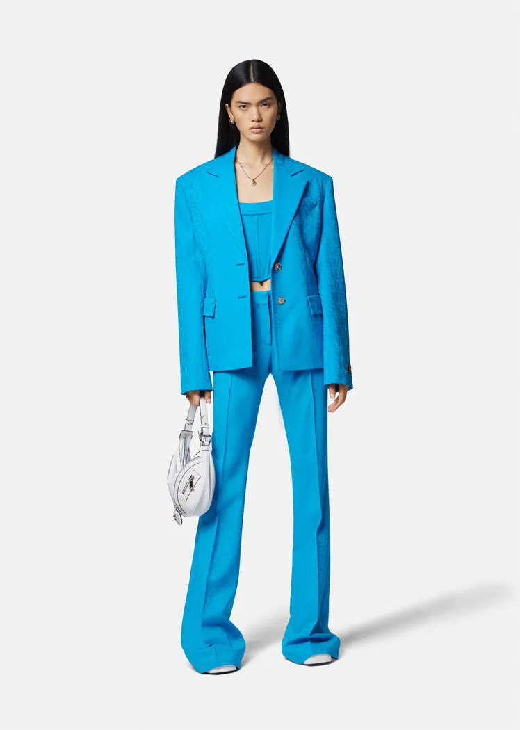 Allover Jacquard Tailored Blazer