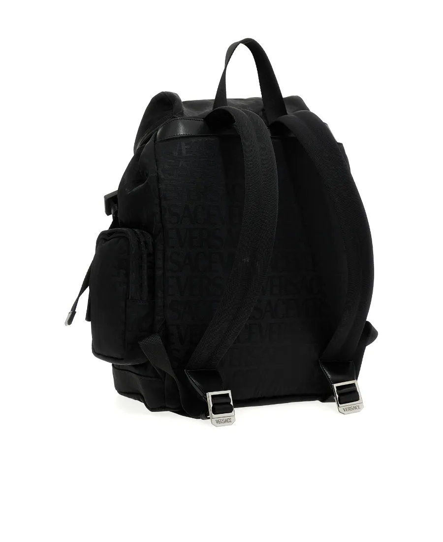 All-Over Logo Printed Backpack