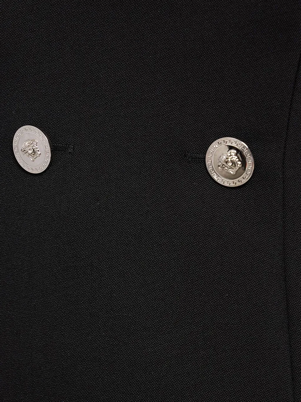 Button Detailed Long-Sleeved Dress