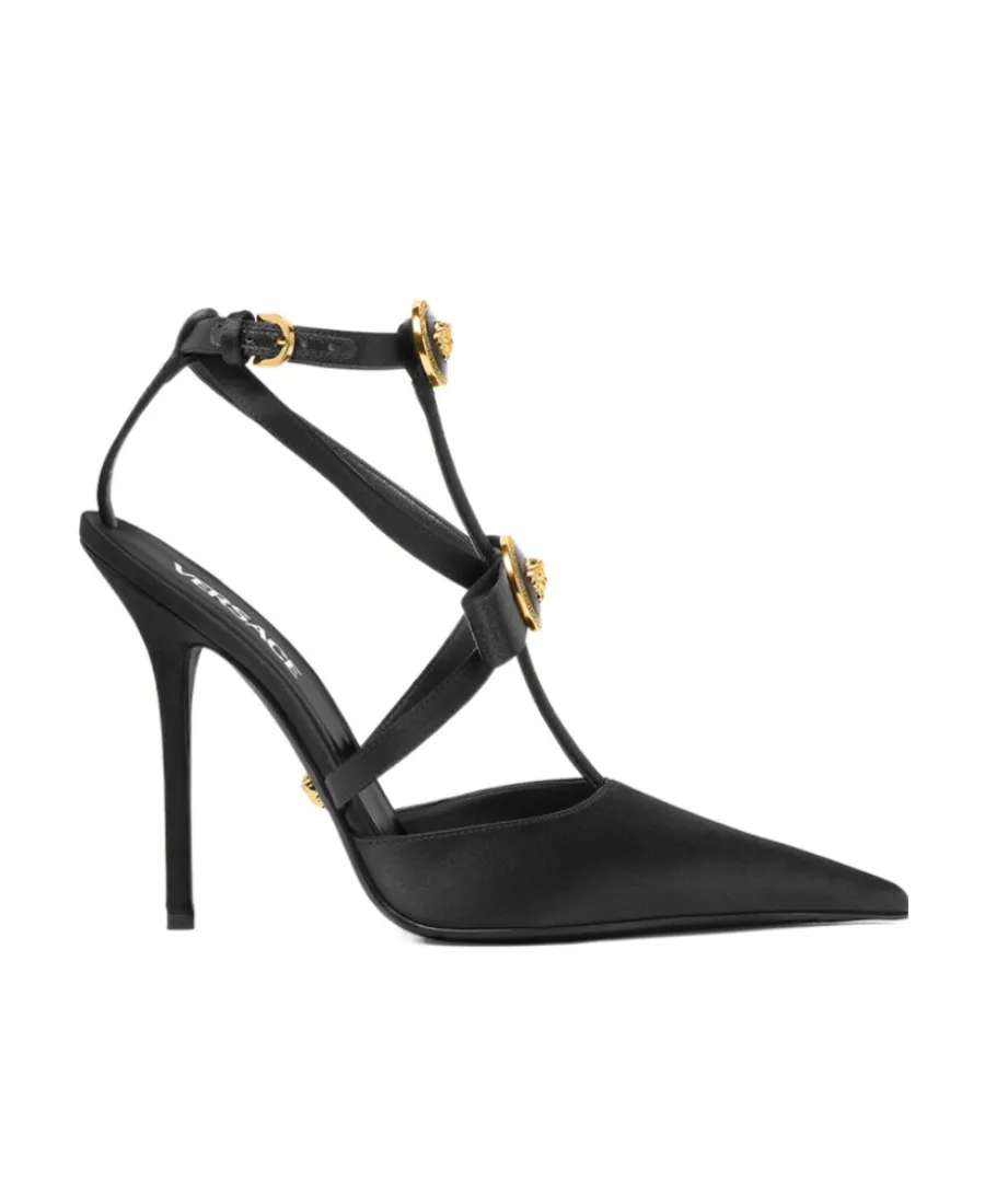 Gianni Pointed-Toe Ribbon Pumps