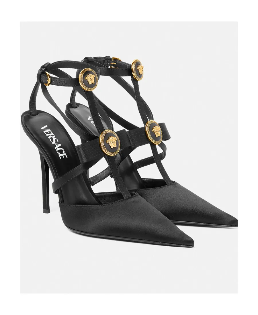 Gianni Pointed-Toe Ribbon Pumps