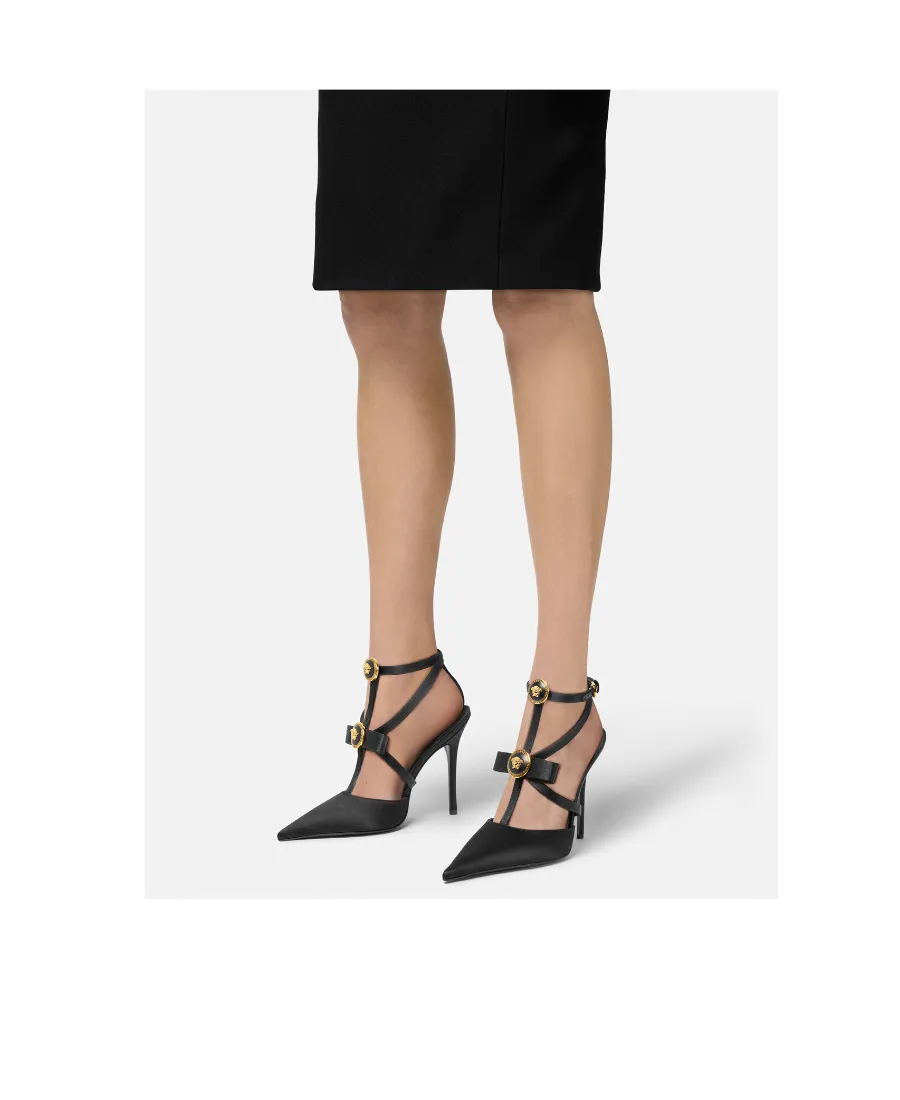 Gianni Pointed-Toe Ribbon Pumps