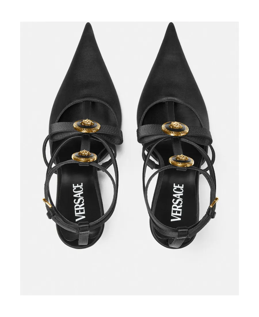 Gianni Pointed-Toe Ribbon Pumps