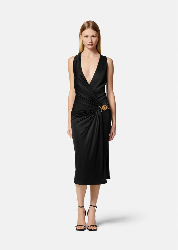 Logo-Plaque Sleeveless Dress