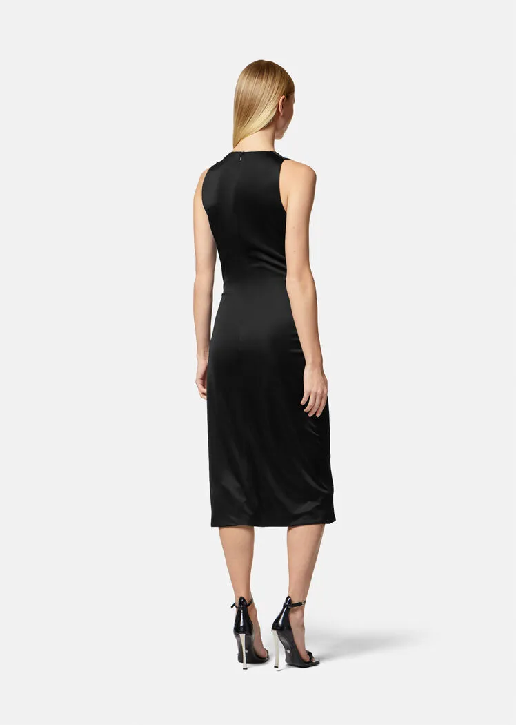 Logo-Plaque Sleeveless Dress