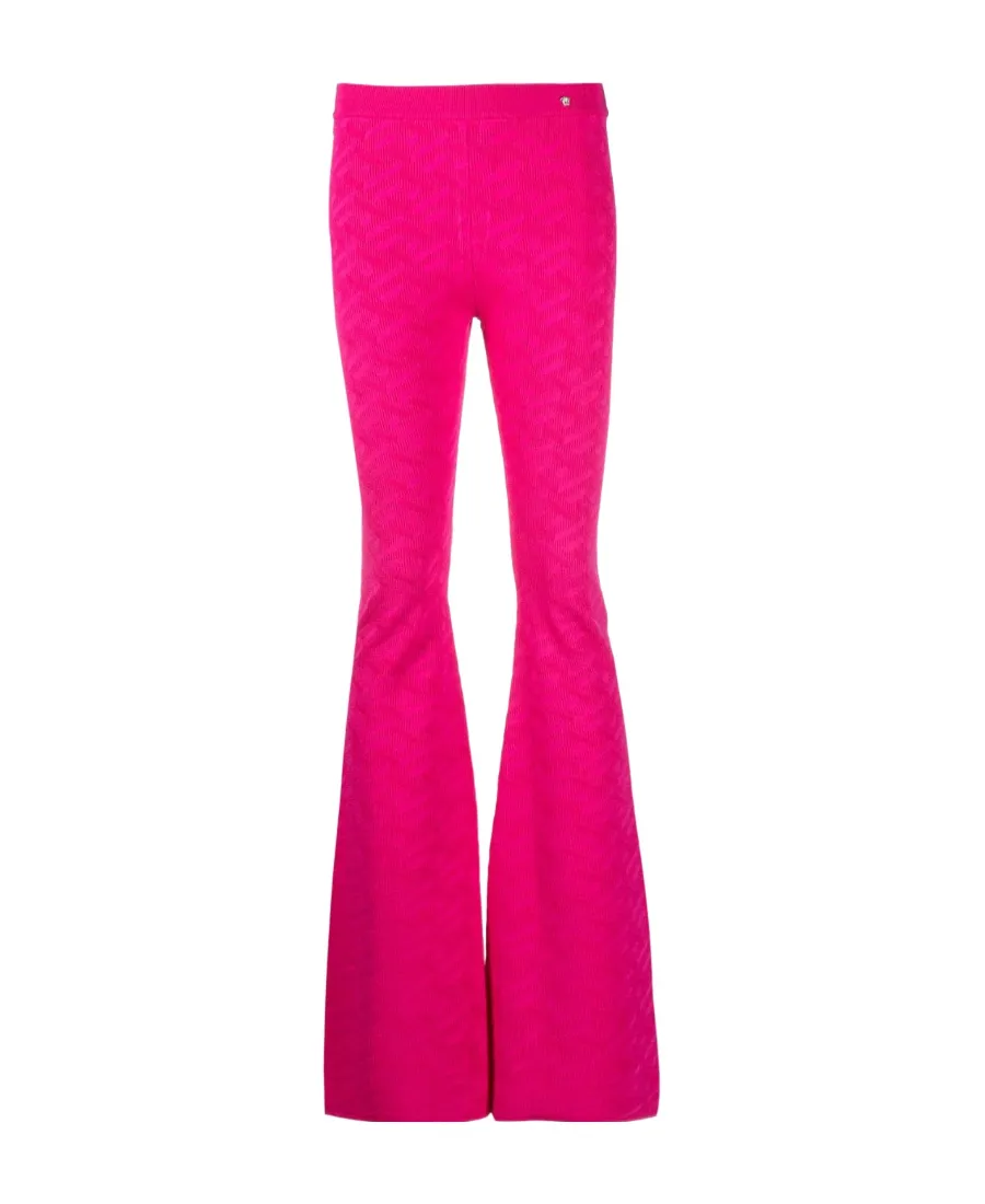 Medusa Plaque Flared Trousers