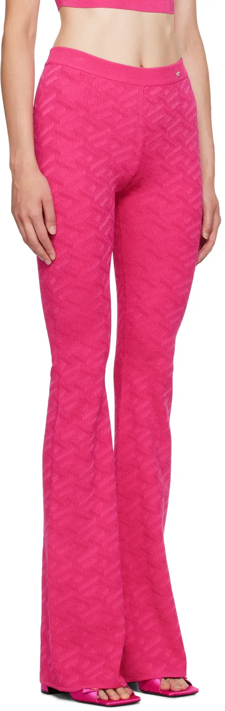 Medusa Plaque Flared Trousers
