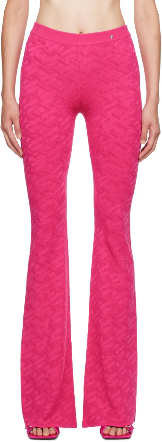 Medusa Plaque Flared Trousers
