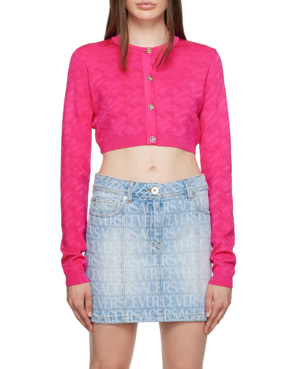 Button-Up Cropped Cardigan