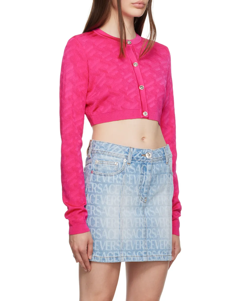 Button-Up Cropped Cardigan