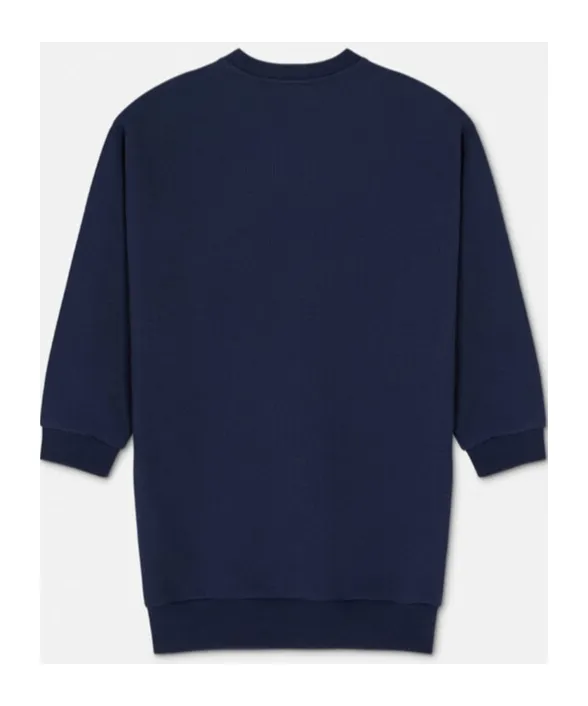 Logo Embellished Long Sleeved Dress