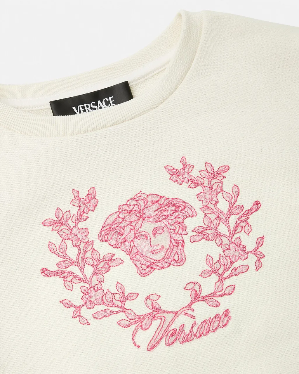 Medusa Embroidered Crewneck Sweatshirt