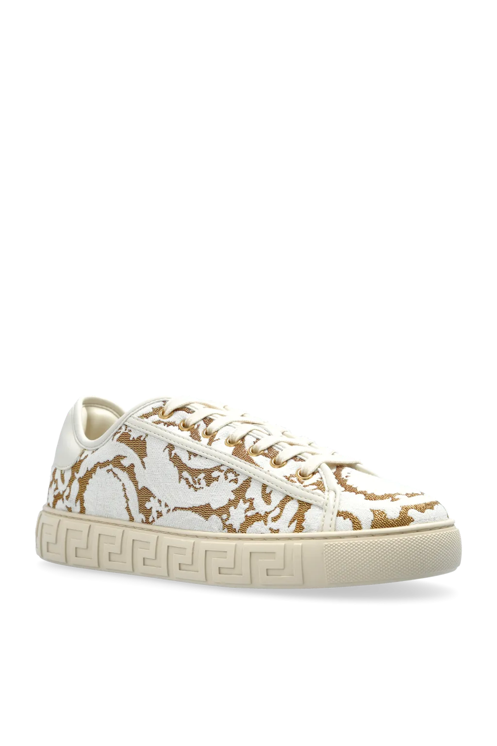 Barocco Jacquard Greca Lace-Up Sneakers