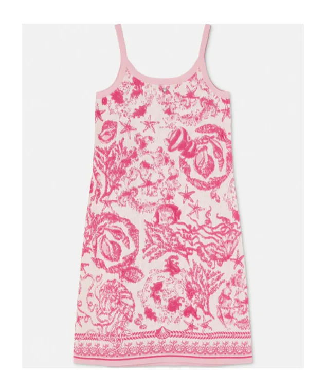 Barocco Pattern Sleeveless Dress