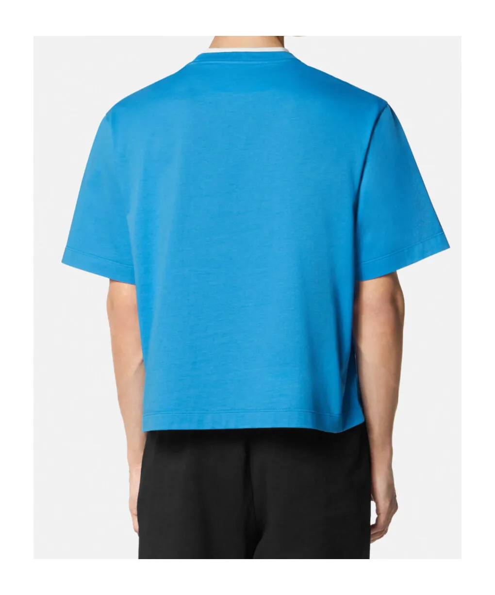 Medusa Head Embroidered Crewneck T-Shirt