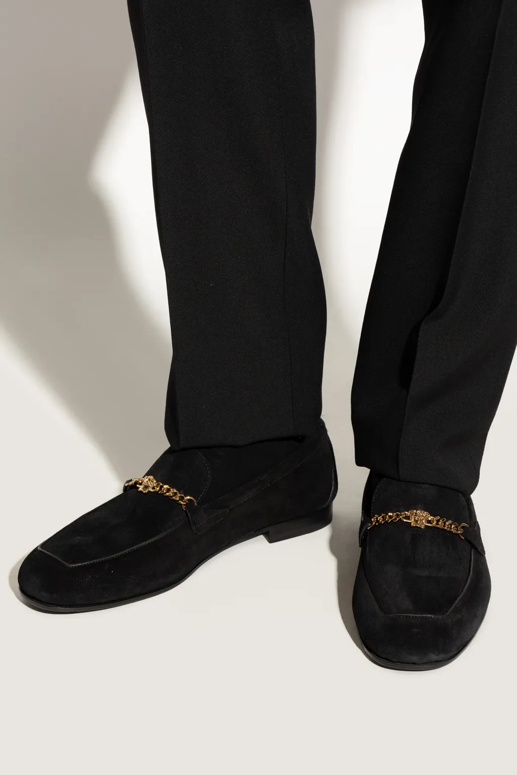 Chain-Detailed Loafers