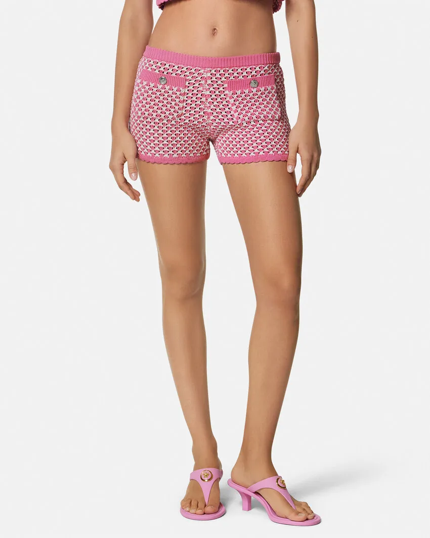 Elasticated Waistband Knitted Shorts