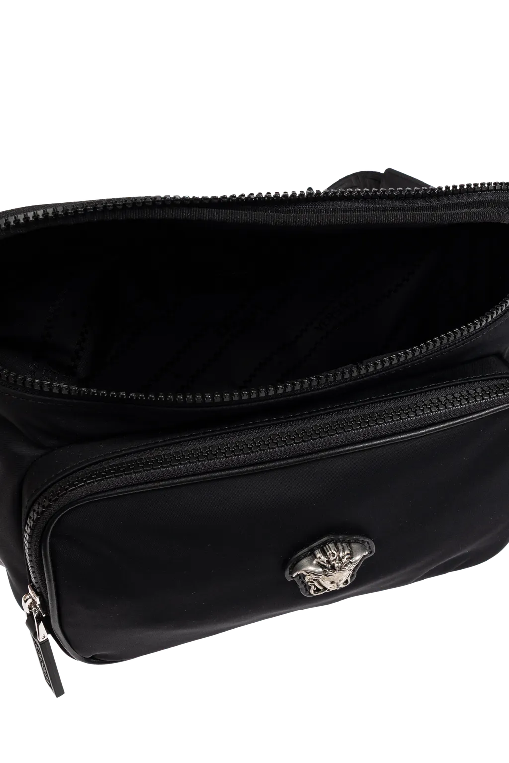 Medusa-Head Plaque Zipped Waist Bag
