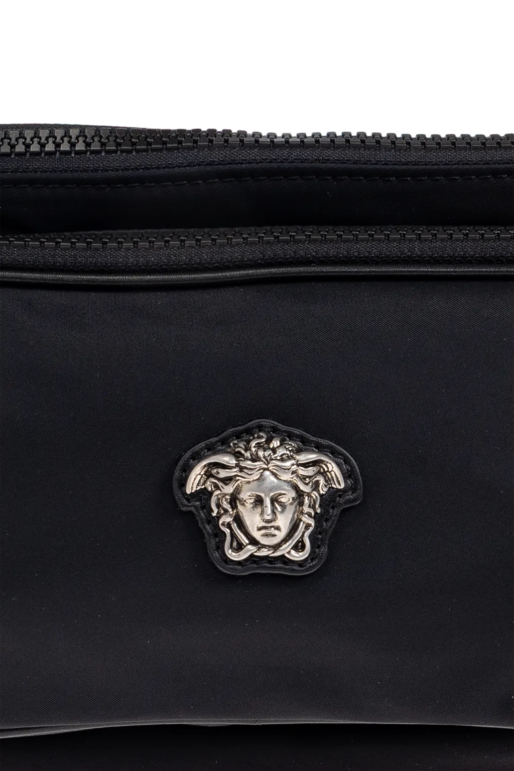 Medusa-Head Plaque Zipped Waist Bag