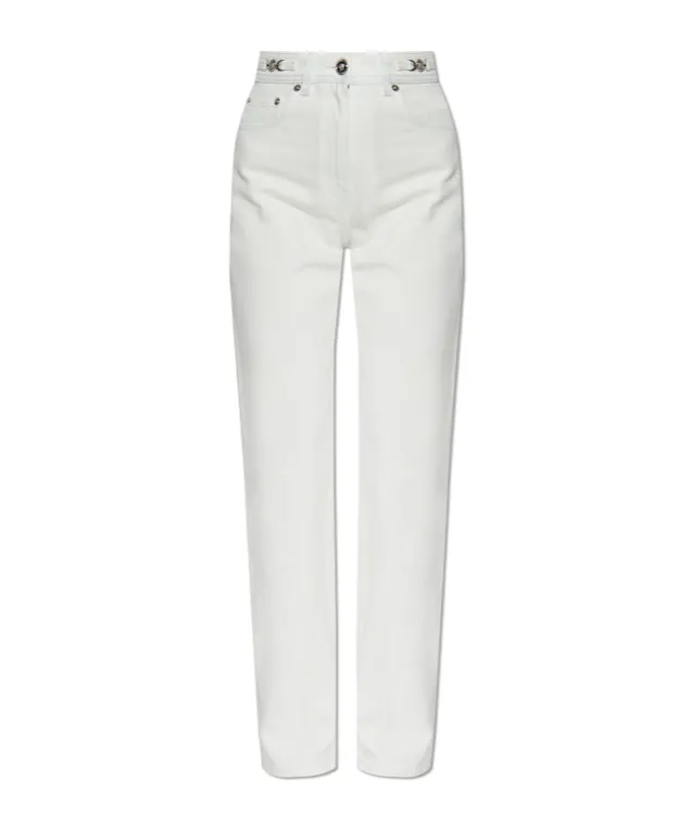 Logo-Patch Straight Leg Jeans