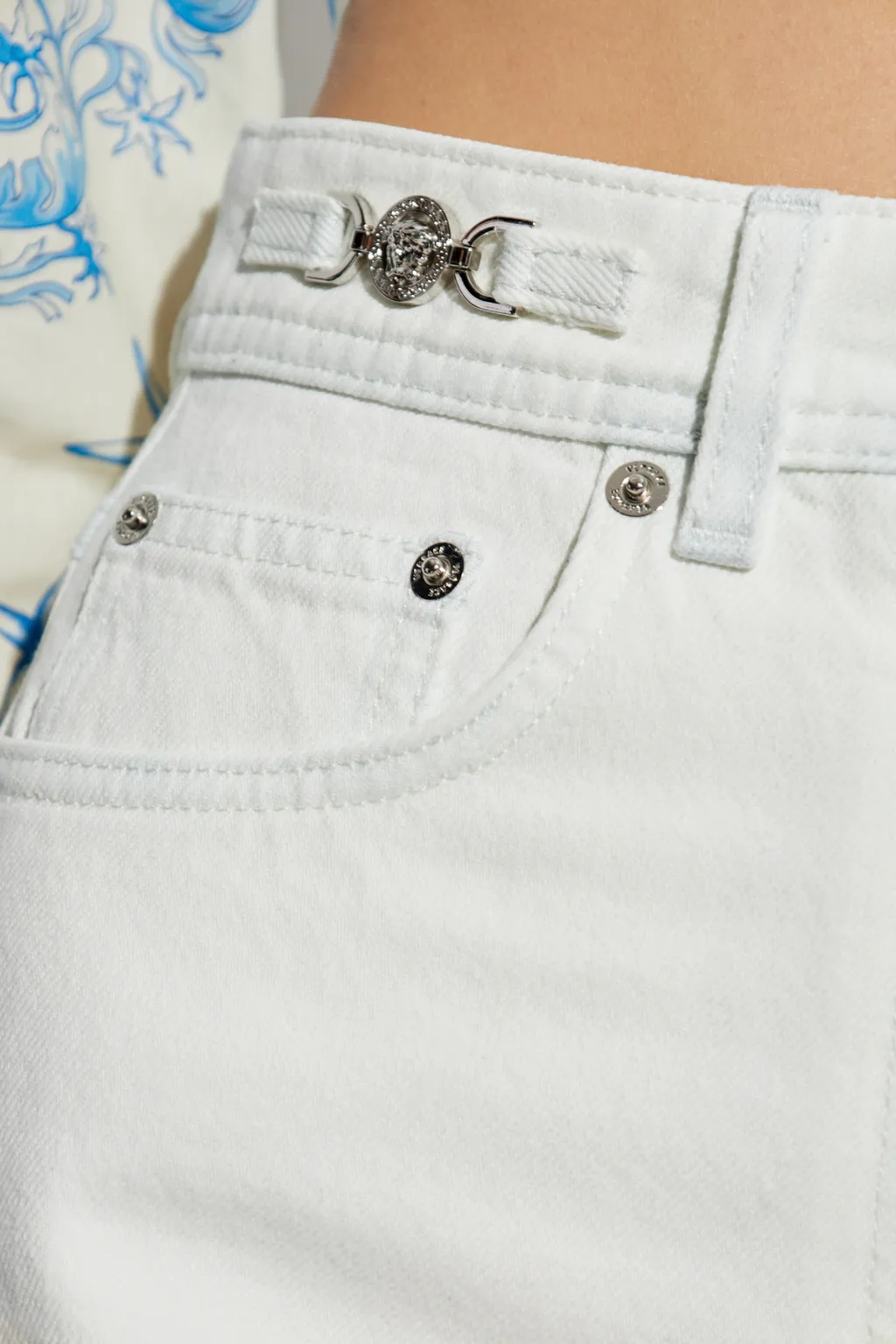 Logo-Patch Straight Leg Jeans