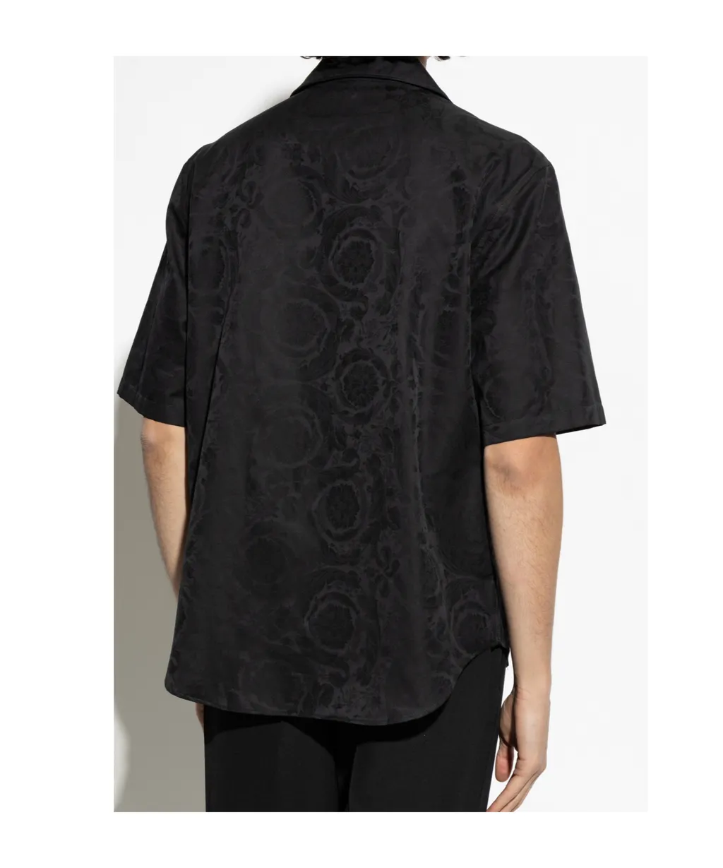 Barocco Pattern Short-Sleeved Shirt