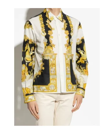 Coral Theatre Printed Long-Sleeved Shirt
