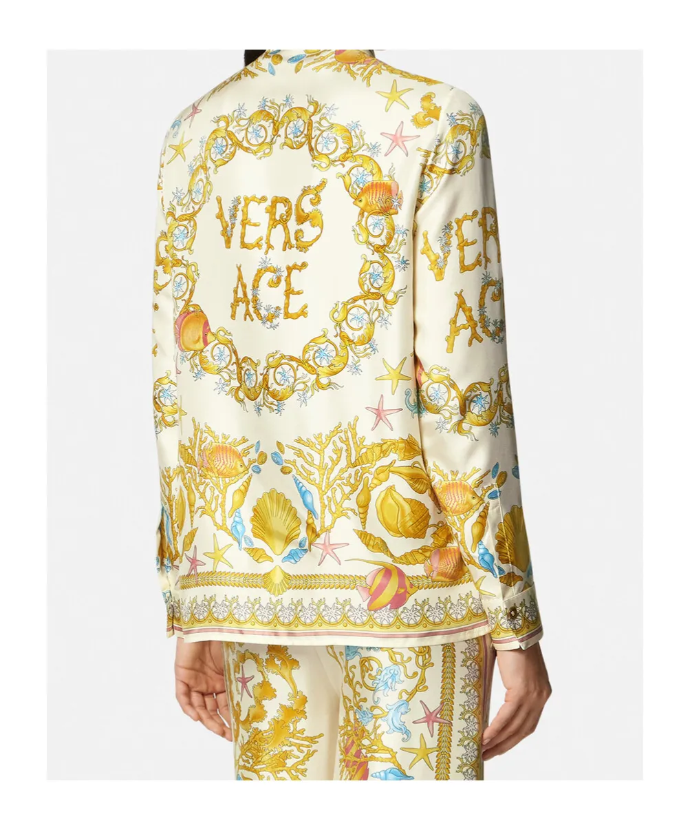 Barocco Printed Long-Sleeved Shirt