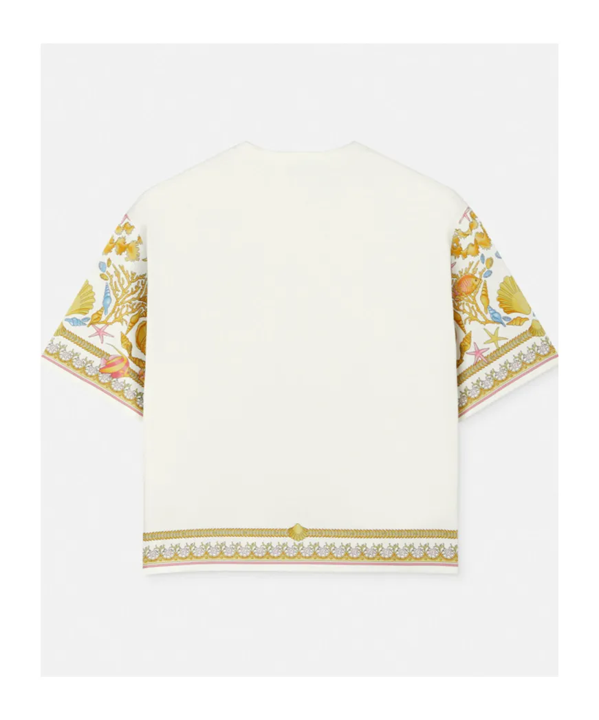 Pattern Print Crewneck T-Shirt