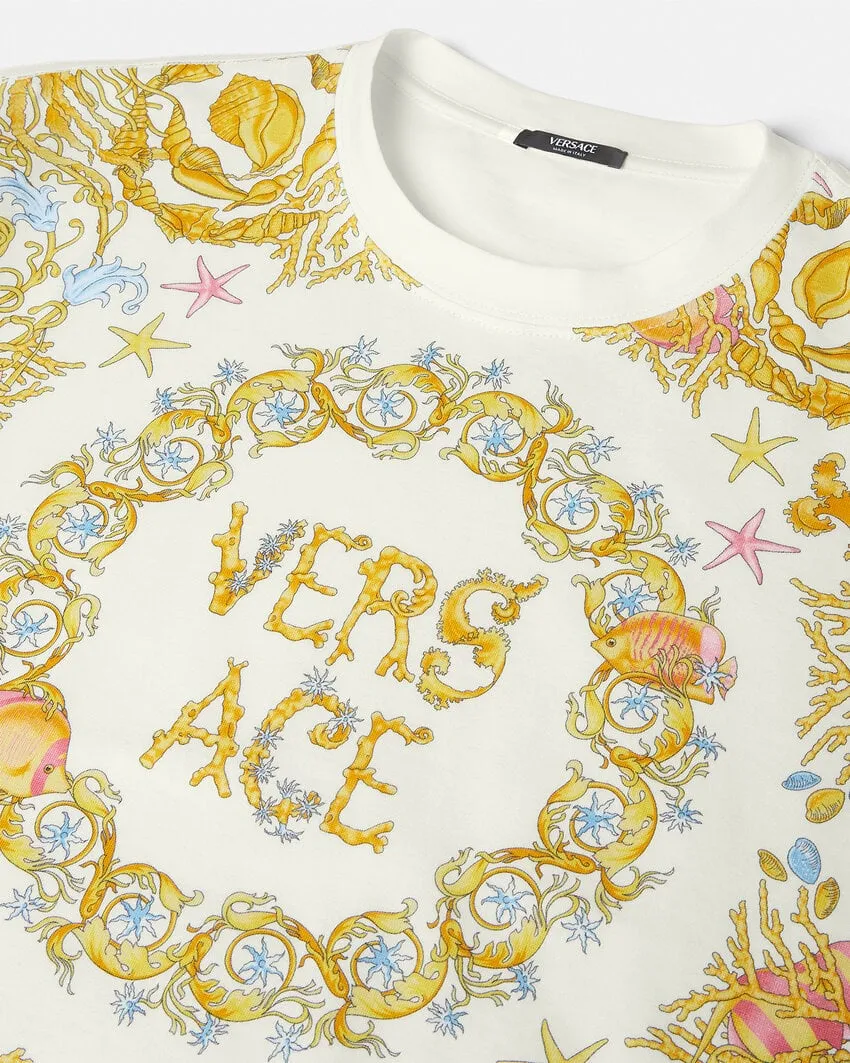 Pattern Print Crewneck T-Shirt
