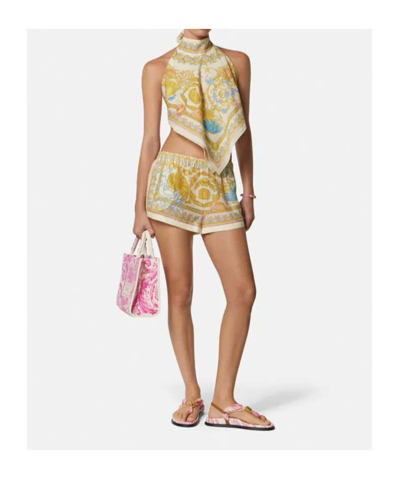 Barocco-Print Shorts