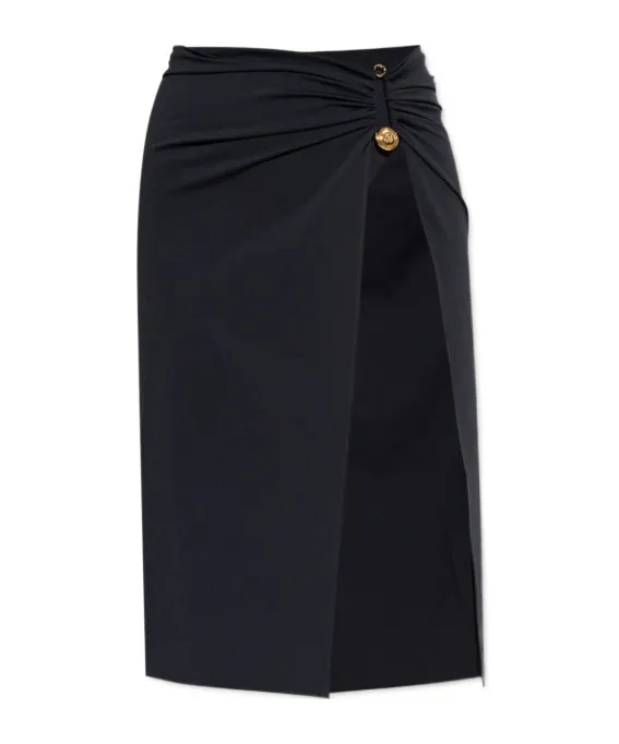 Pin-Detailed Beach Skirt