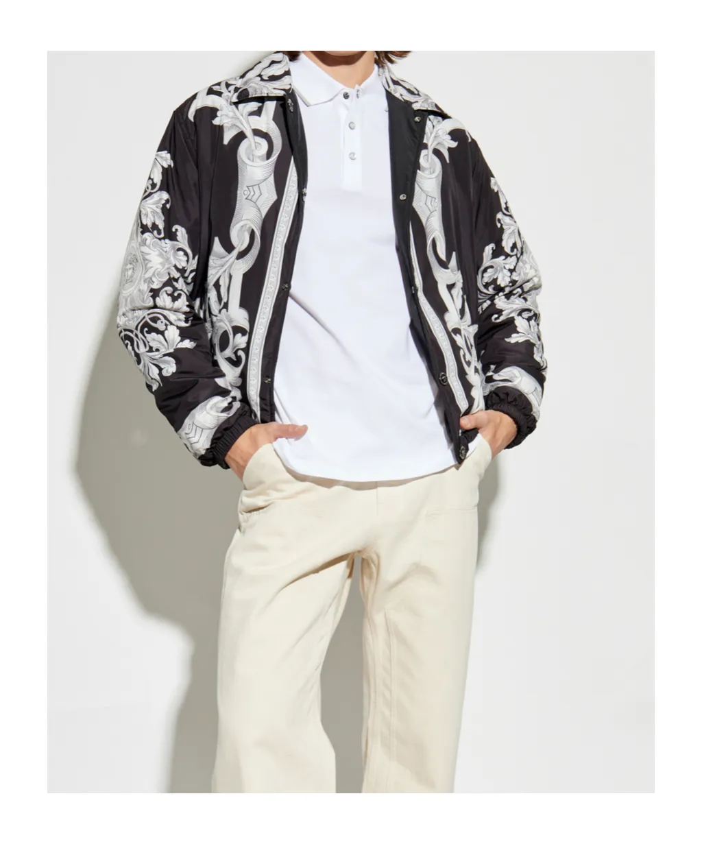 Barocco-Printed Reversible Jacket