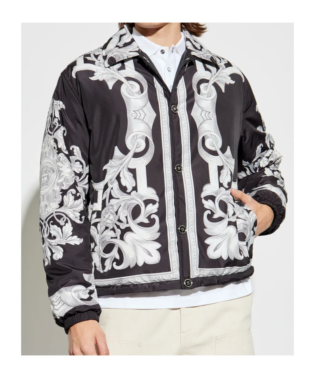 Barocco-Printed Reversible Jacket