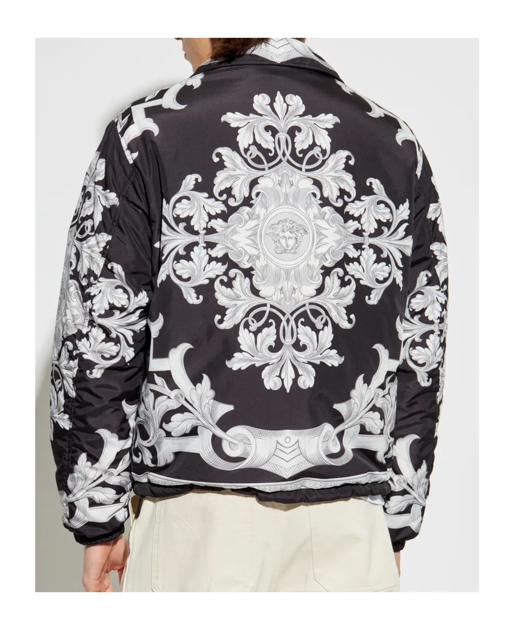 Barocco-Printed Reversible Jacket