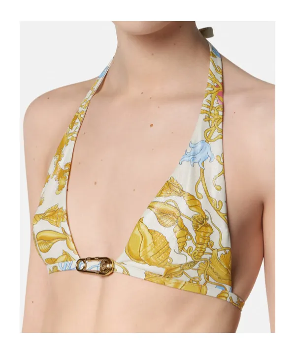 Underwater Barocco Tie-Back Triangle Bikini Top