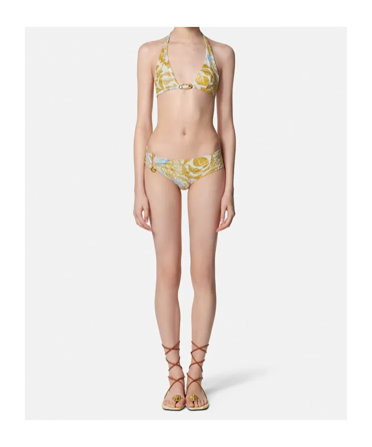 Underwater Barocco Tie-Back Triangle Bikini Top