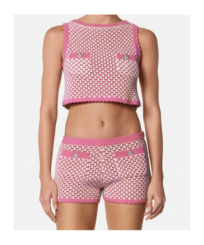 Pocket Knitted Cropped Top