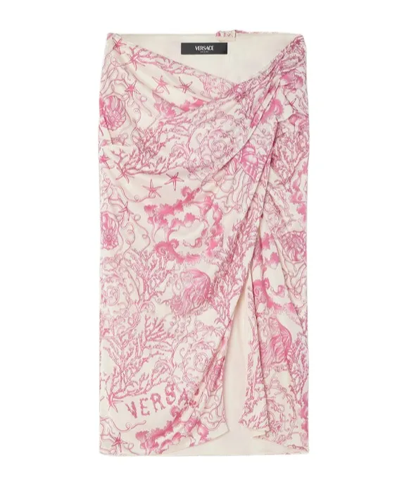 Barocco Print Mini Skirt