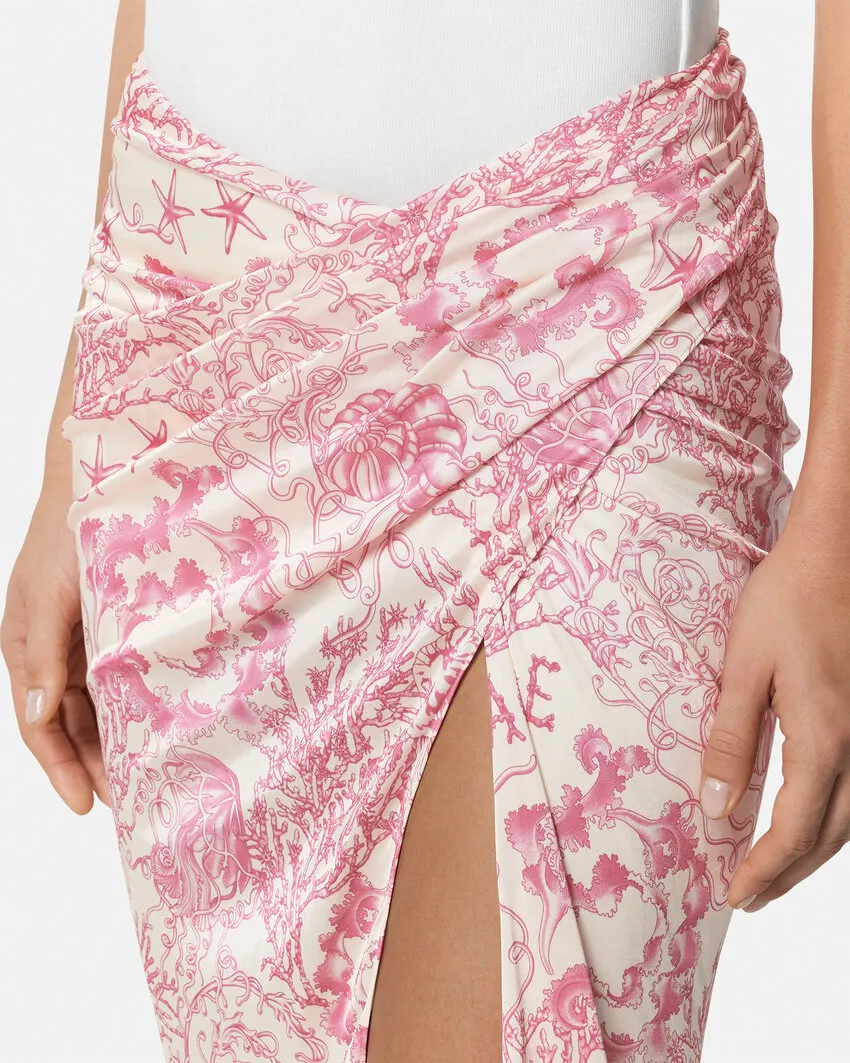 Barocco Print Mini Skirt